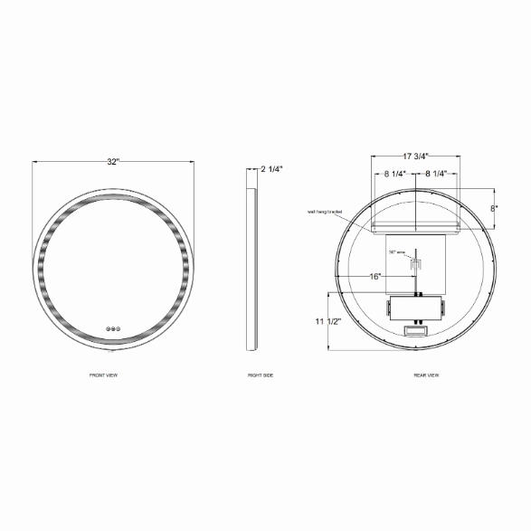 Artell 32x32" LED Mirror