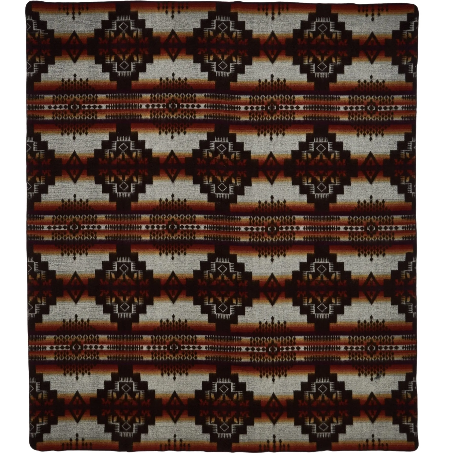 Artisan-Made Queen-Sized Blanket - Andes Campfire