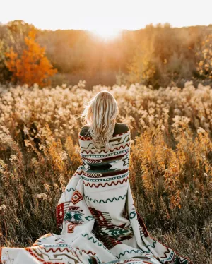 Artisan-Made Queen-Sized Blanket - Antisana Earth luxury bedding, duvet cover