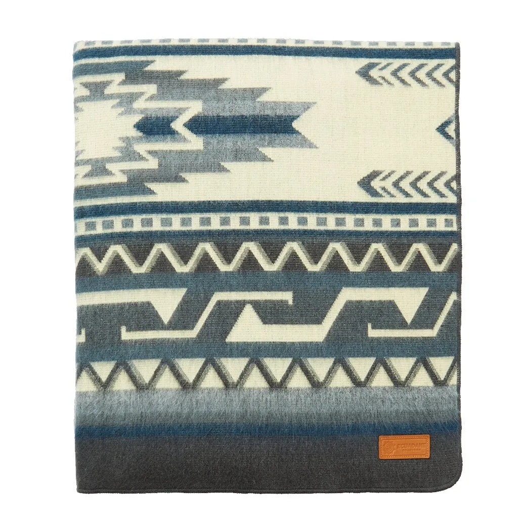 Artisan-Made Southwestern Blanket - Antisana Sky