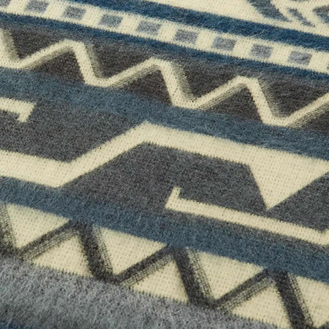 Artisan-Made Southwestern Blanket - Antisana Sky
