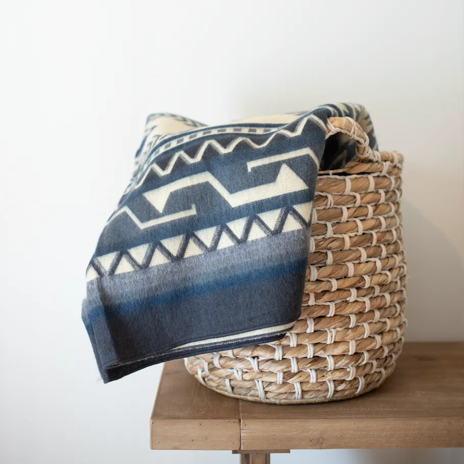 Artisan-Made Southwestern Blanket - Antisana Sky