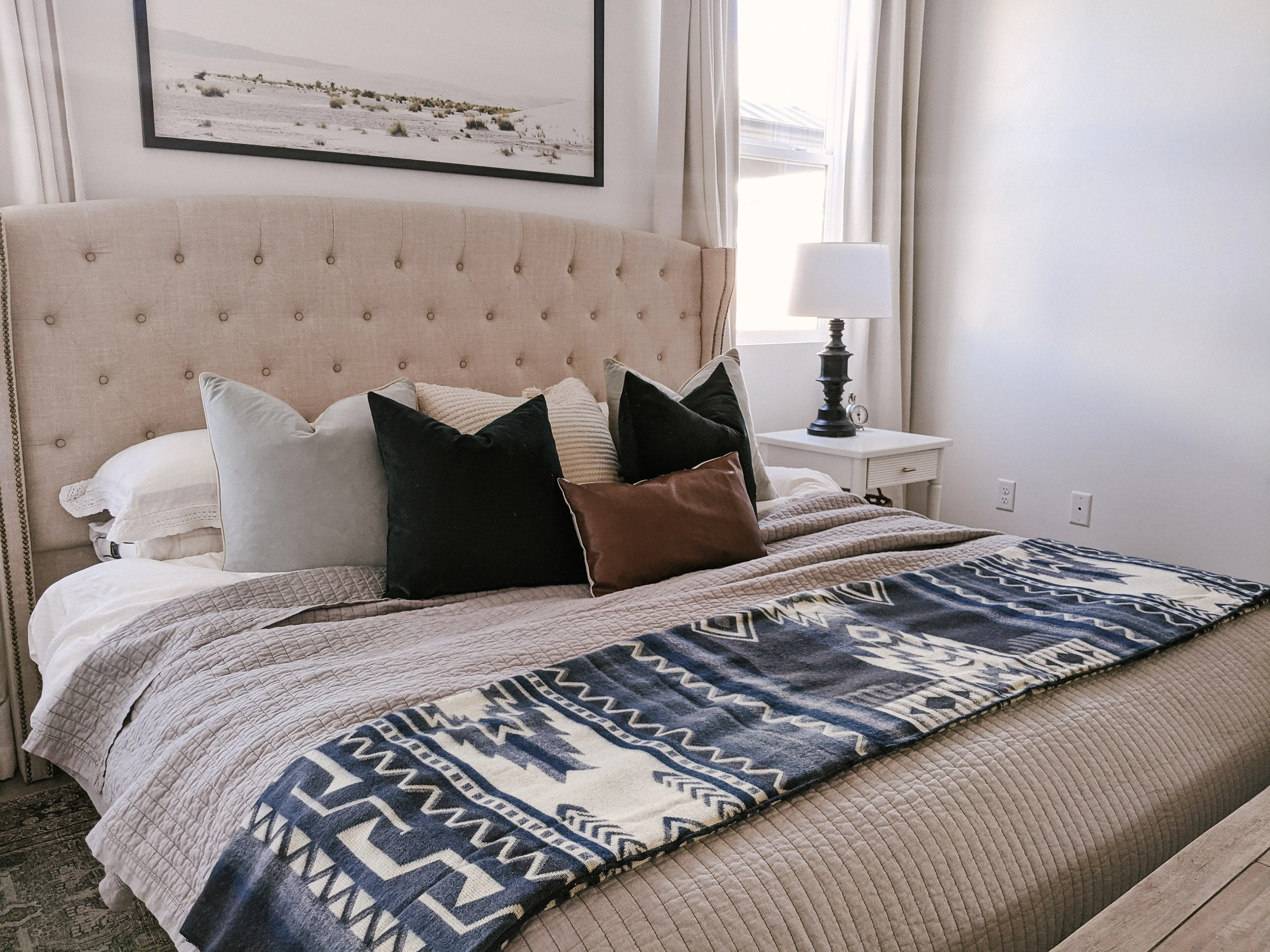 Artisan-Made Southwestern Blanket - Antisana Sky