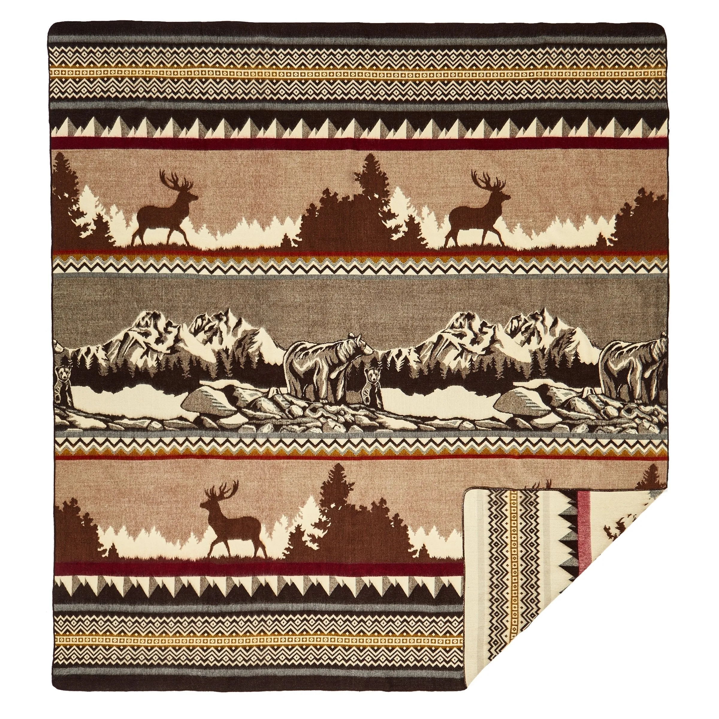 Artisan-Made Southwestern Blanket - Mountain Range