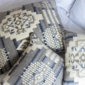 Artisan-Woven Small Andes Cloud Pillowcase exotic cowhide rug, leather rug