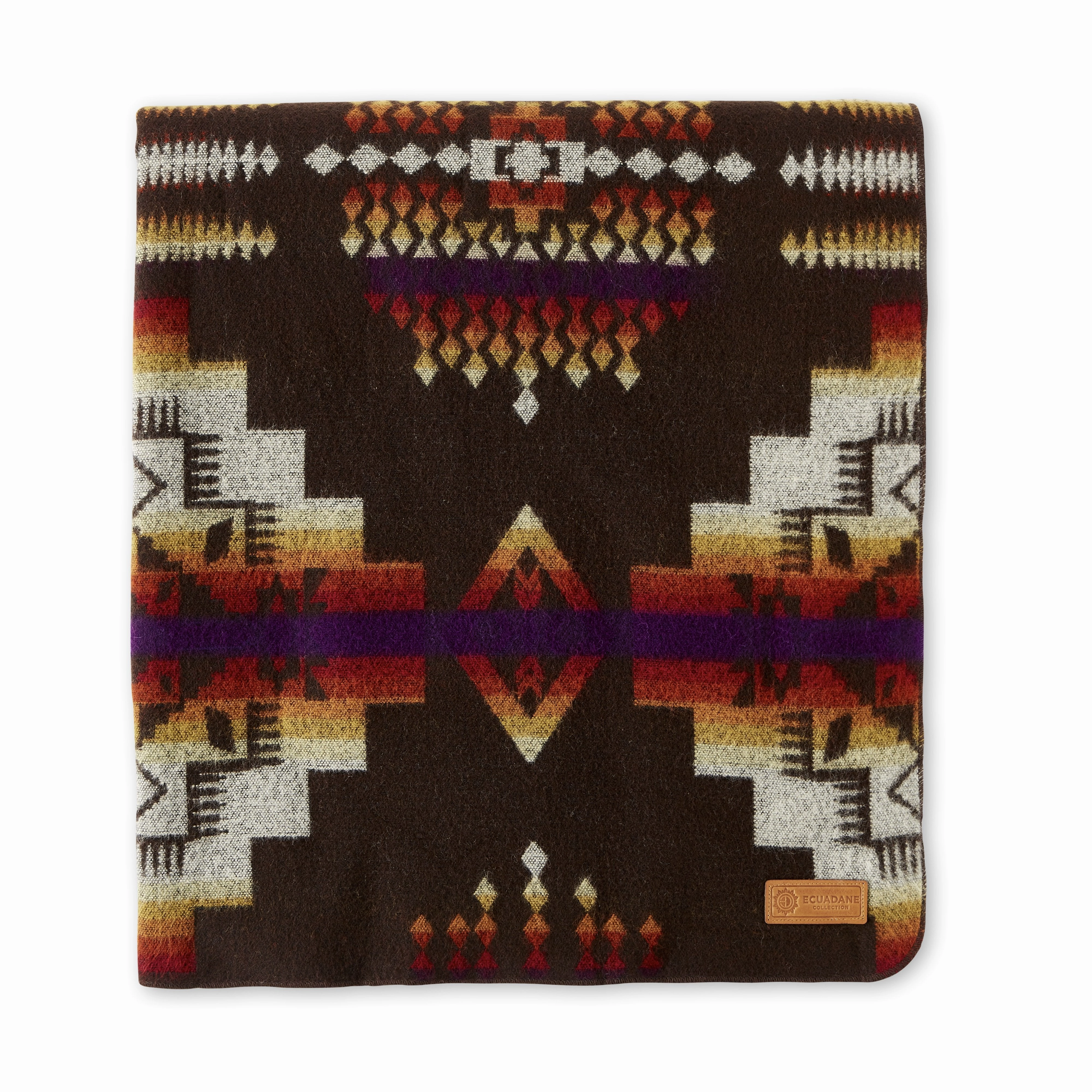 Artisan-Made Queen-Sized Blanket - Andes Campfire
