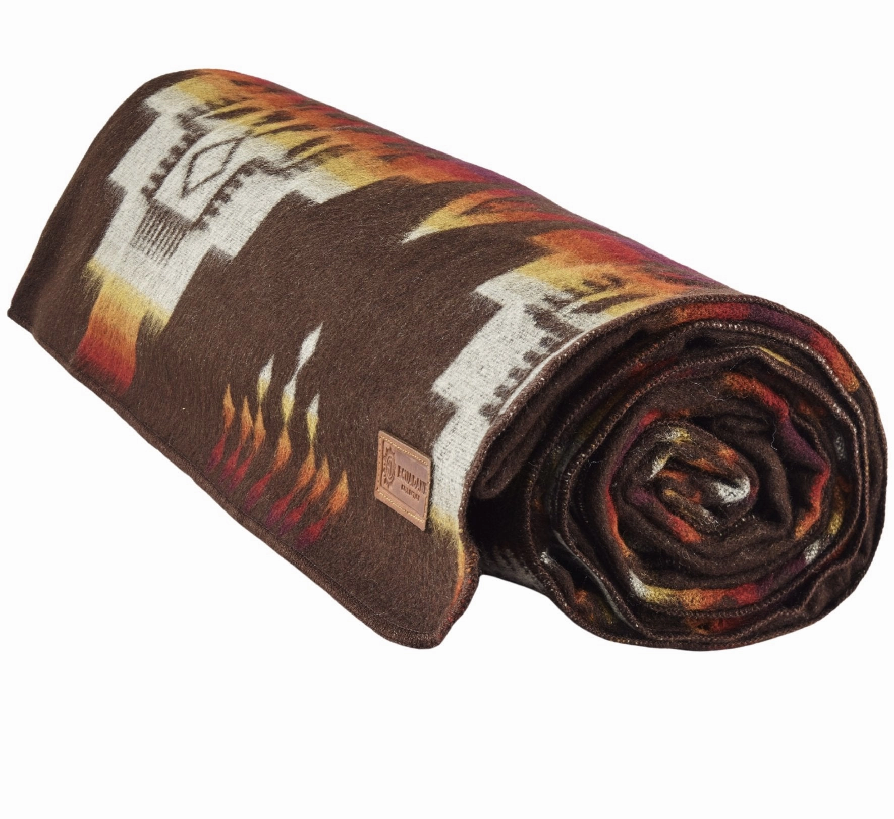Artisan-Made Queen-Sized Blanket - Andes Campfire