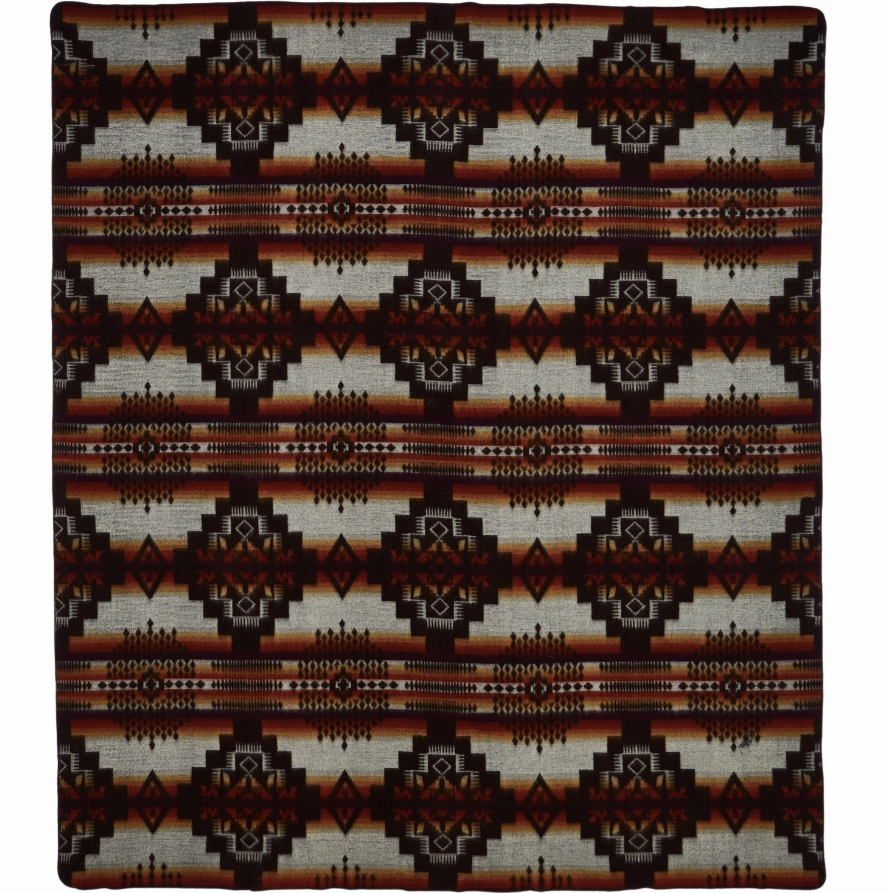 Artisan-Made Queen-Sized Blanket - Andes Campfire