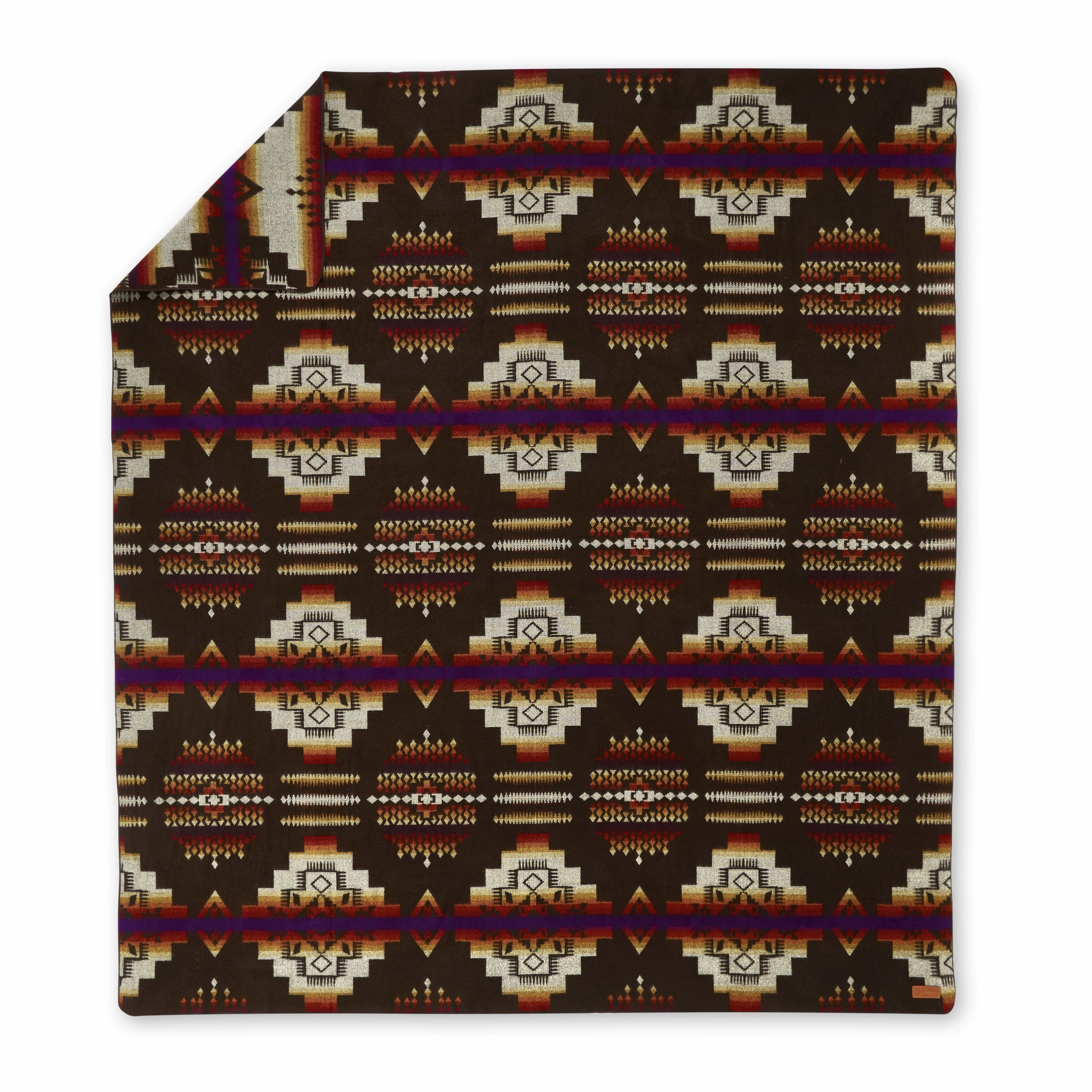 Artisan-Made Queen-Sized Blanket - Andes Campfire