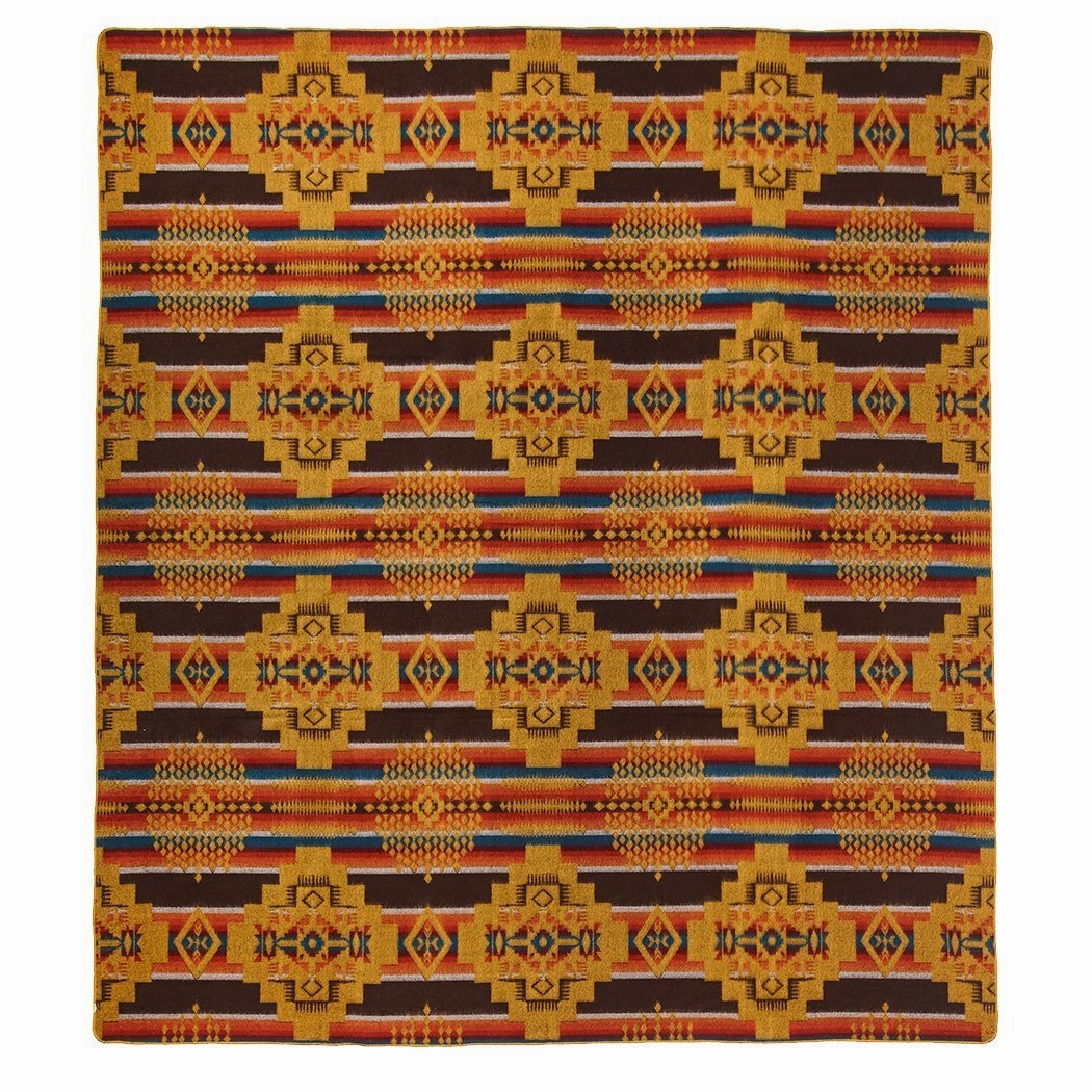 Artisan-Made Southwestern Blanket - Andes Autumn