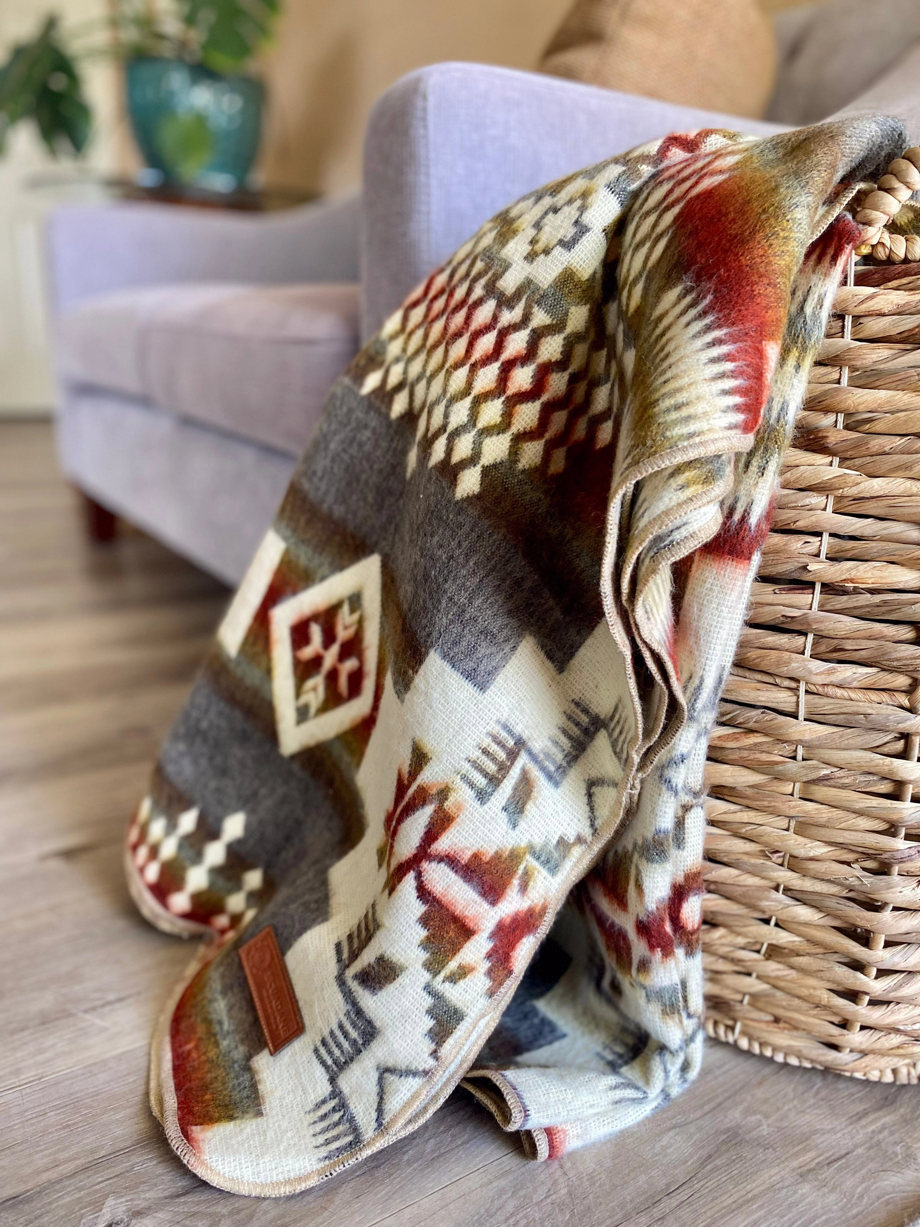 Artisan-Made Southwestern Queen-Sized Blanket - Andes Beach