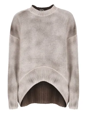 Asymmetric Wool And Cashmere Blend Sweater