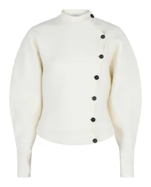 Asymmetrical Buttoned Cardigan