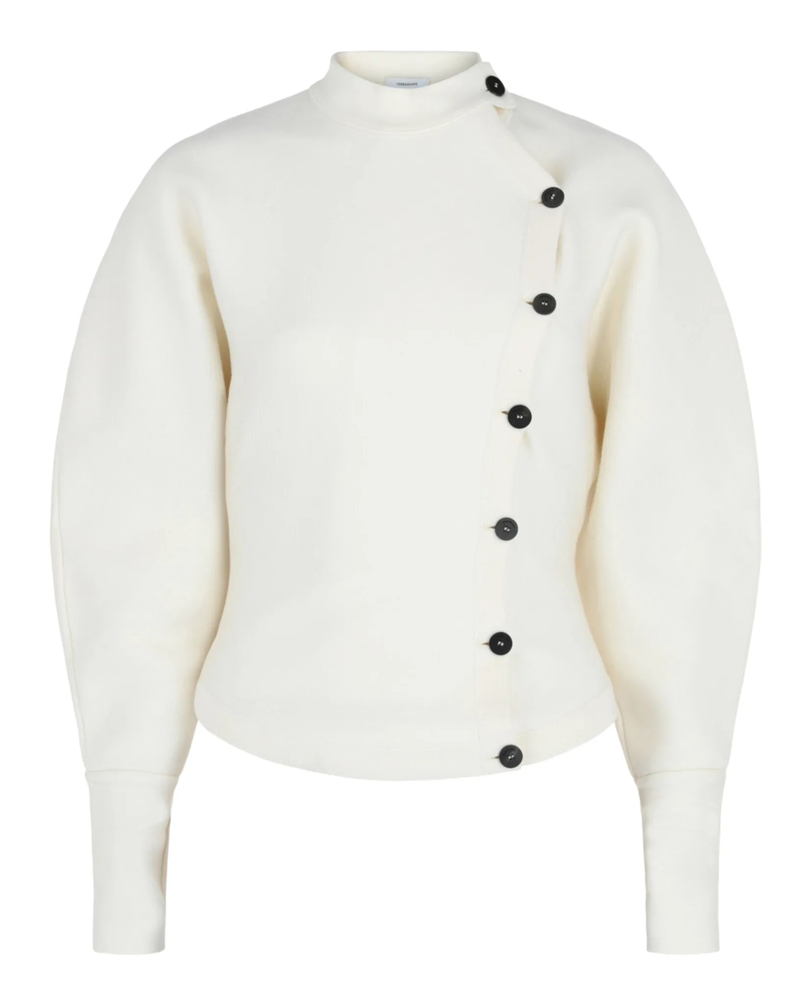 Asymmetrical Buttoned Cardigan