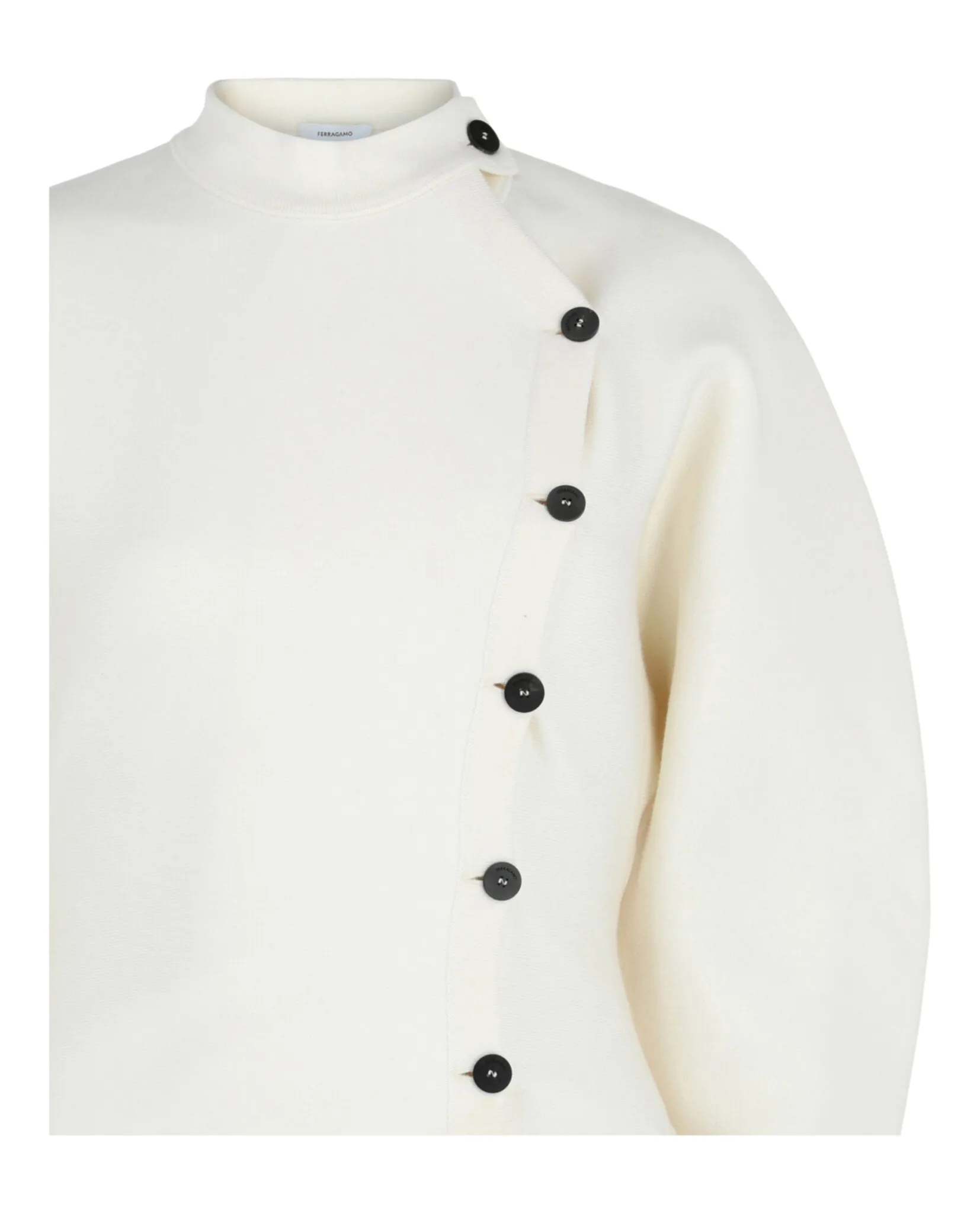 Asymmetrical Buttoned Cardigan