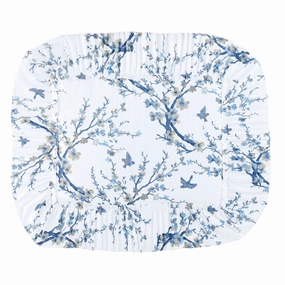 Audrey Blossoms Pliss Ruffled Edge Pillow Sham pillowcases,cotton pillow covers,bed linen