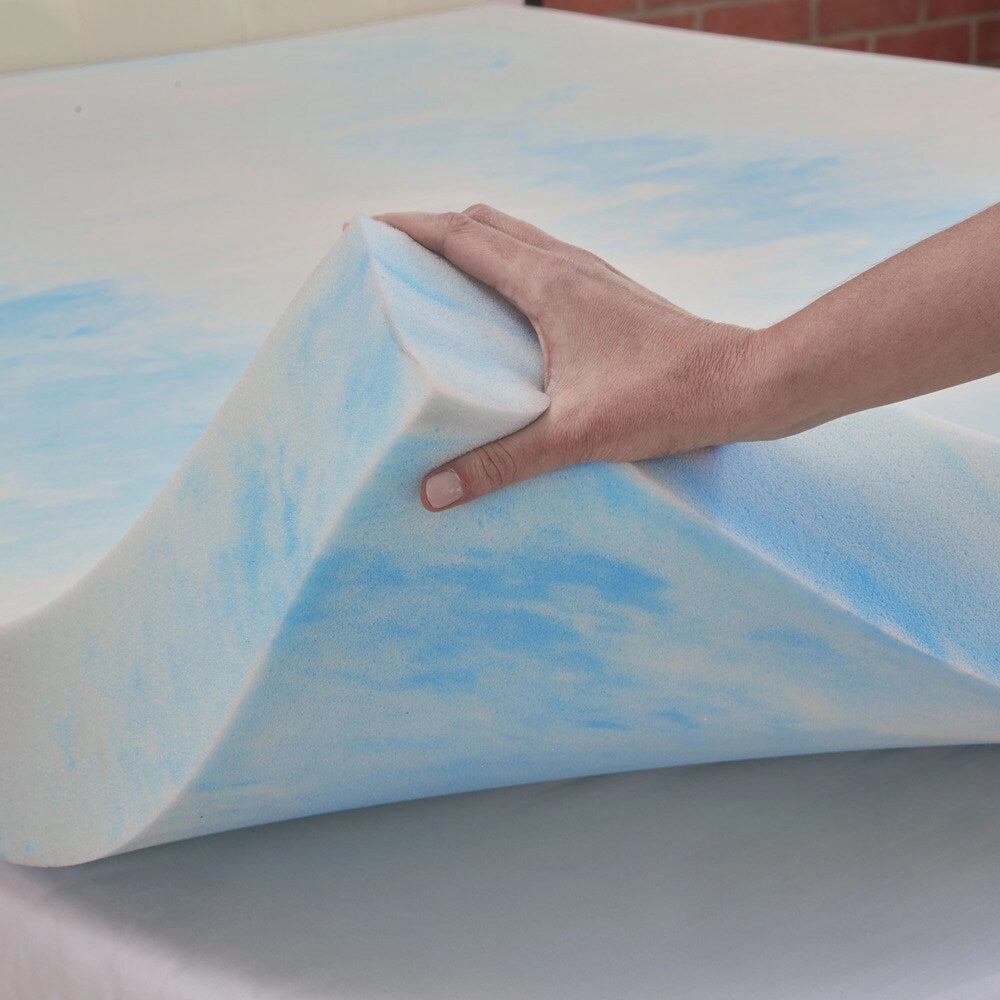 Authentic Comfort 4-inch Gel Swirl Memory Foam Mattress Topper