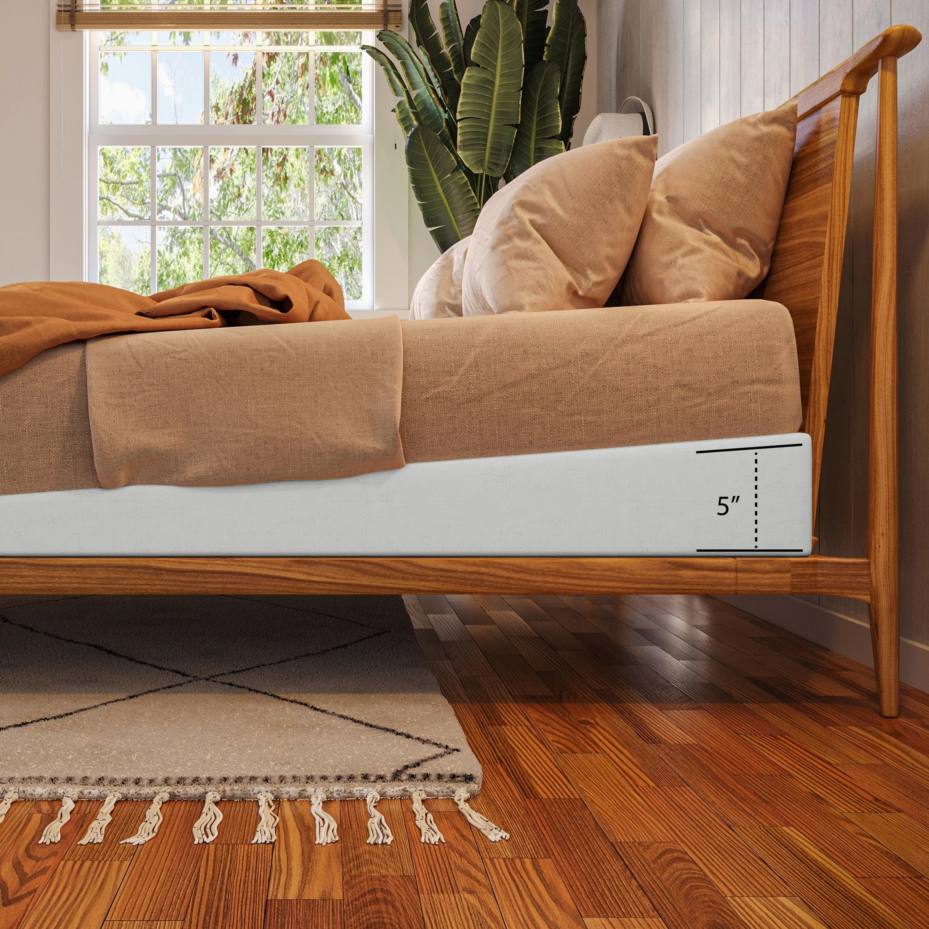 Avana Mattress Elevator - 5" Incline Foam Support Wedge