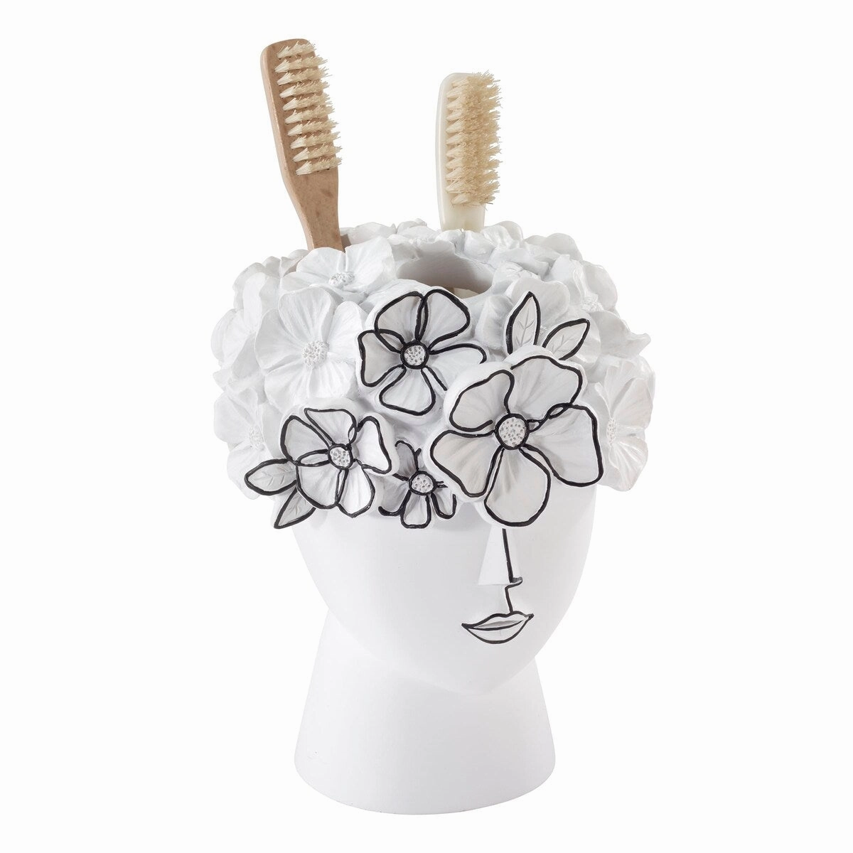 Avanti Lined with Grace Toothbrush Holder - Multicolor Toothbrush Holder,Bathroom Organizer
