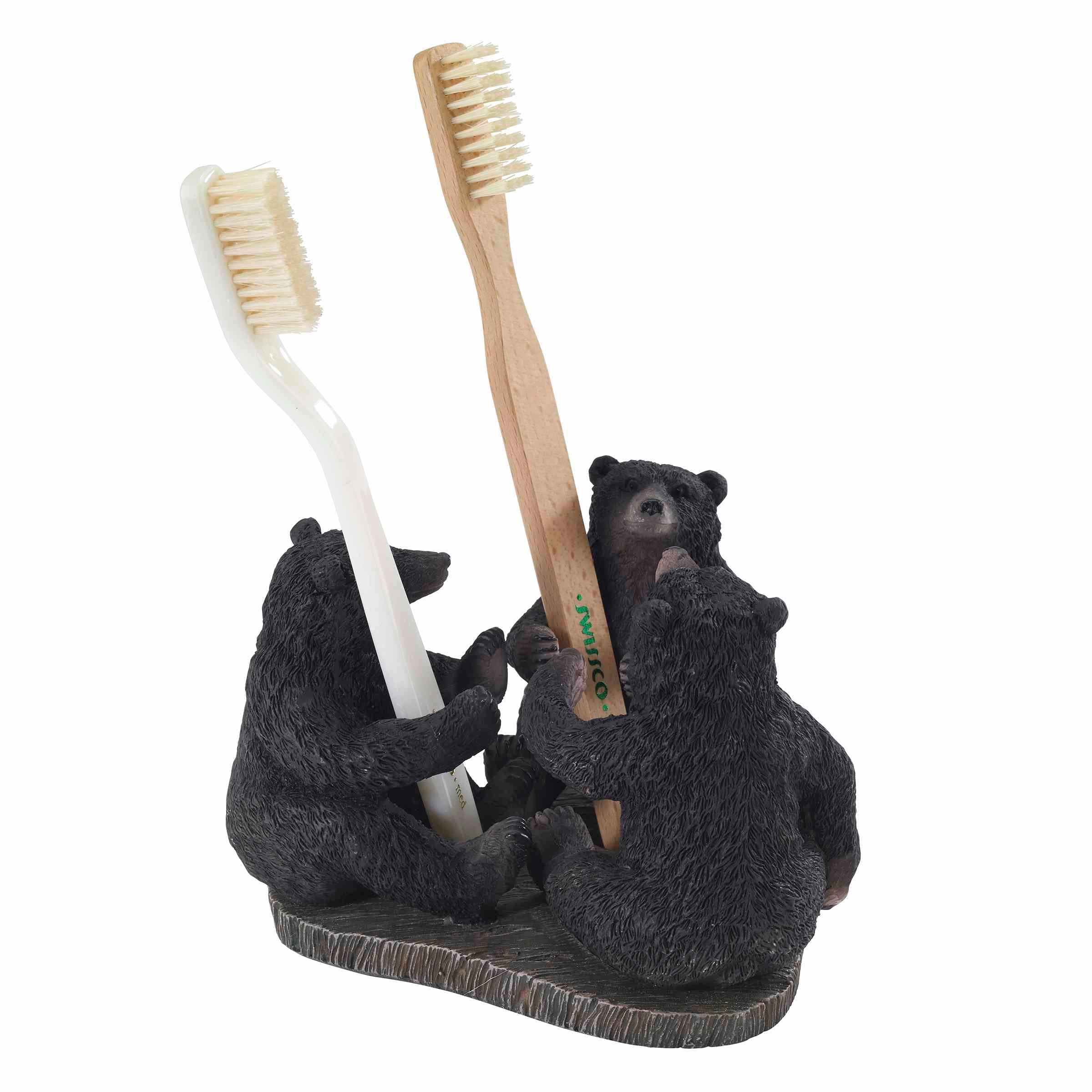 Avanti Linens Black Bear Lodge Toothbrush Holder - Brown - Toothbrush Holder