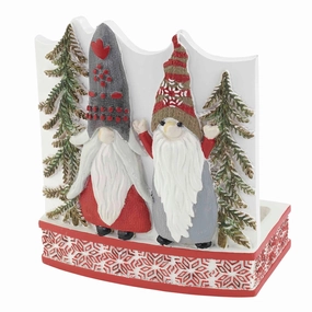 Avanti Linens Christmas Gnomes Toothbrush Holder - Multicolor - Toothbrush Holder Toothbrush Holder,Bathroom Organizer