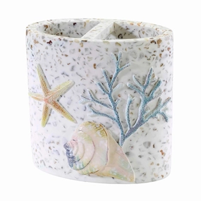 Avanti Linens Coastal Terrazzo Toothbrush Holder - Multicolor - Toothbrush Holder Toothbrush Holder,Bathroom Organizer