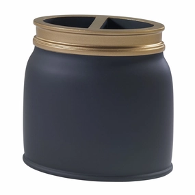 Avanti Memphis Toothbrush Holder - Black Toothbrush Holder,Bathroom Organizer