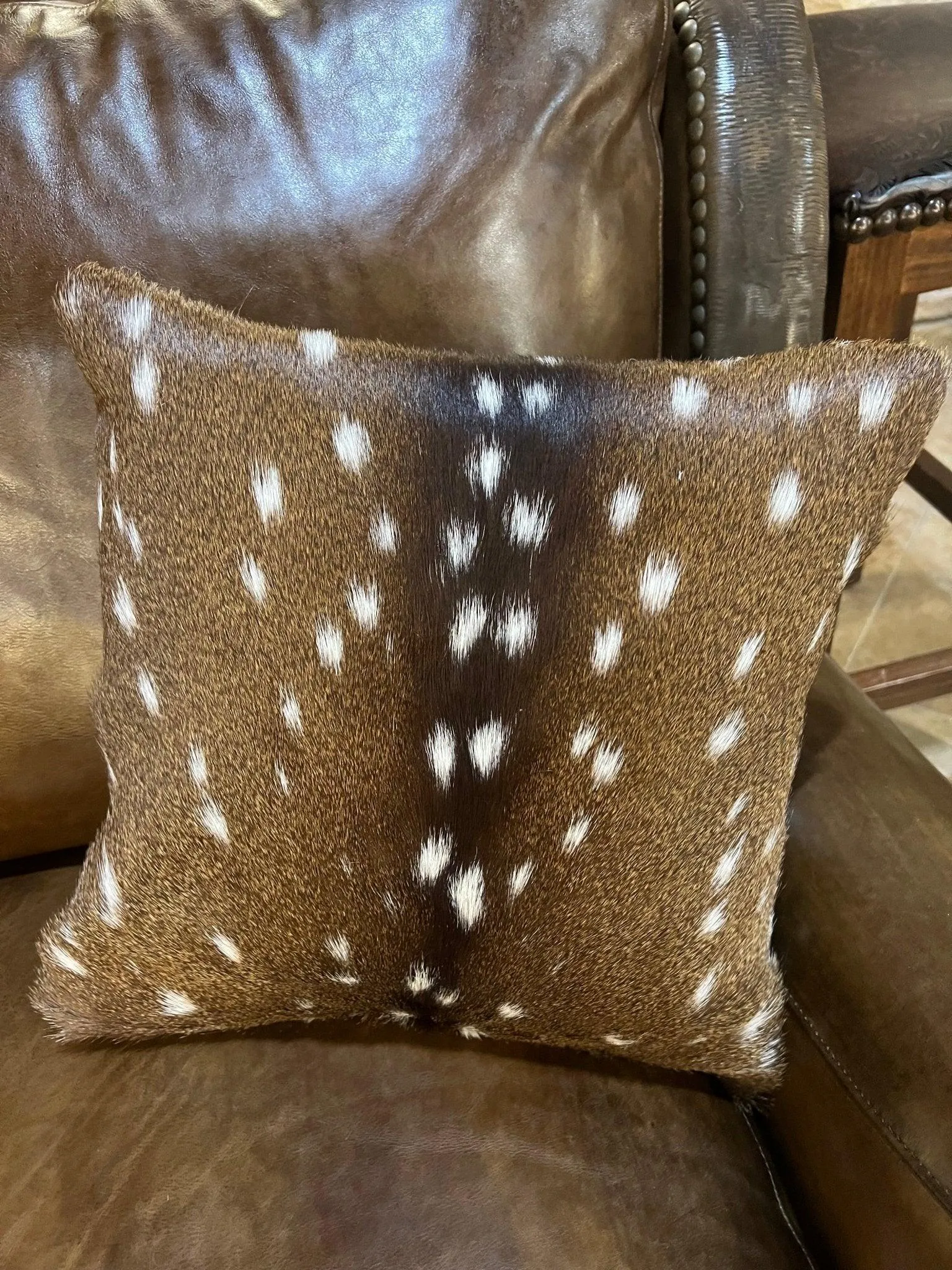 Axis Deer Hide Accent Pillow