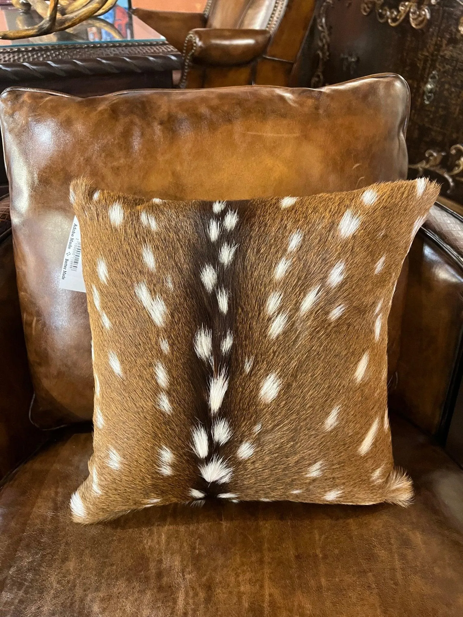 Axis Deer Hide Accent Pillow