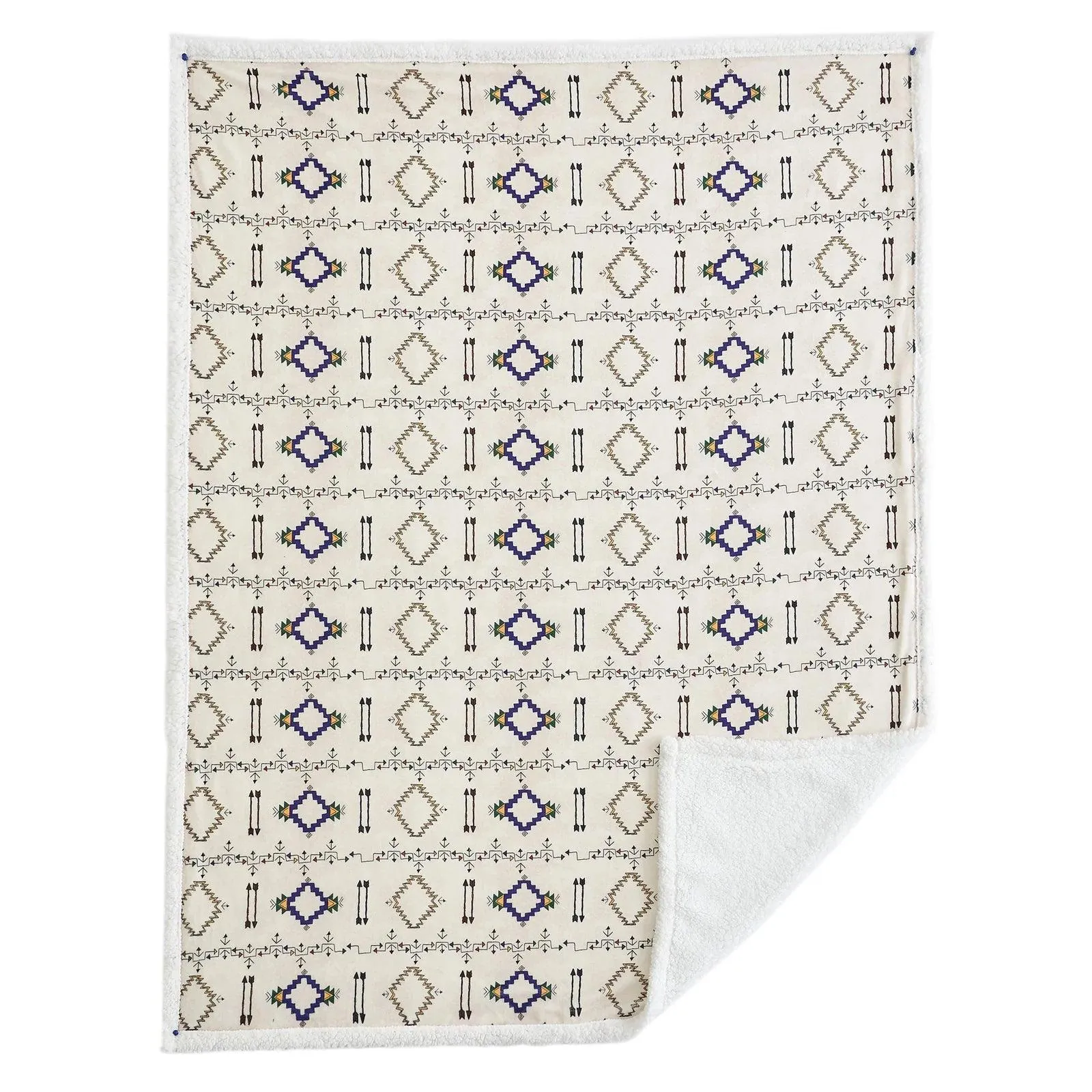 Aztec Arrow Campfire Sherpa Throw