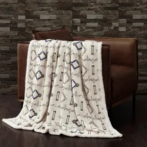 Aztec Arrow Campfire Sherpa Throw bookcase, standing shelf