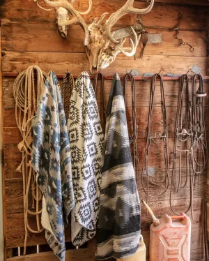 Aztec Designer Shearling Throw Blankets luxury bedding, duvet cover