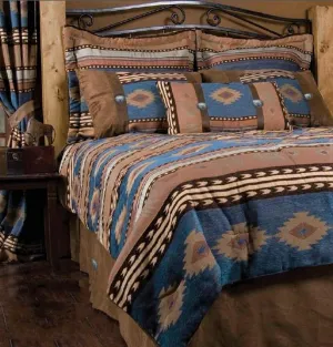 Badlands Blue Southwest Comforter Set bedding set, comforter set