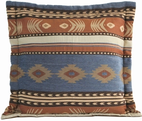 Badlands Blue Southwest Euro Sham pillow inserts, mattress pad