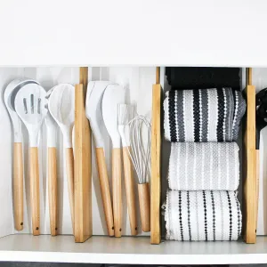 Bamboo Expandable Drawer Dividers - Set of 3 Figurines,Decorative Ornaments