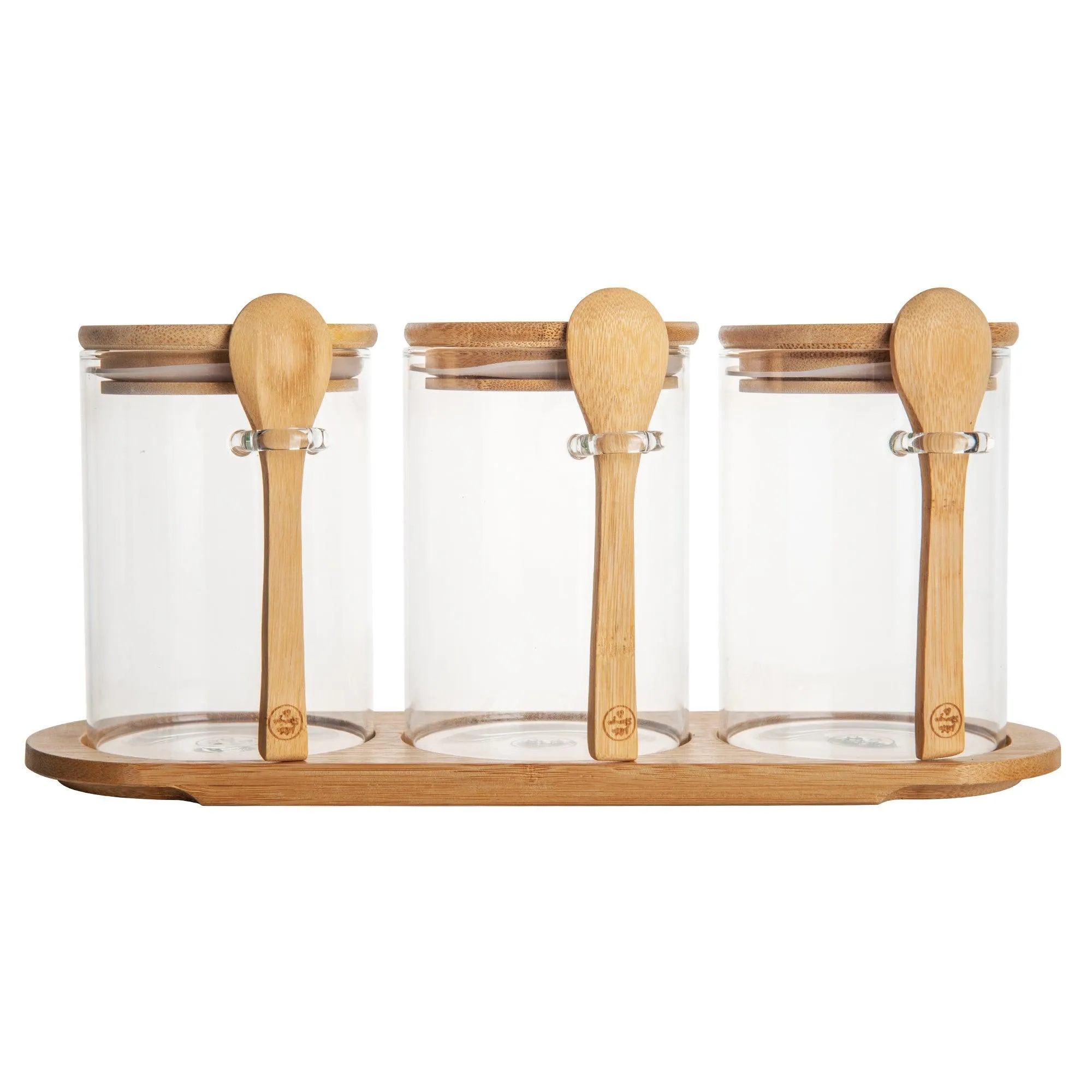 Bamboo Glass Trio Set Round - 500ml