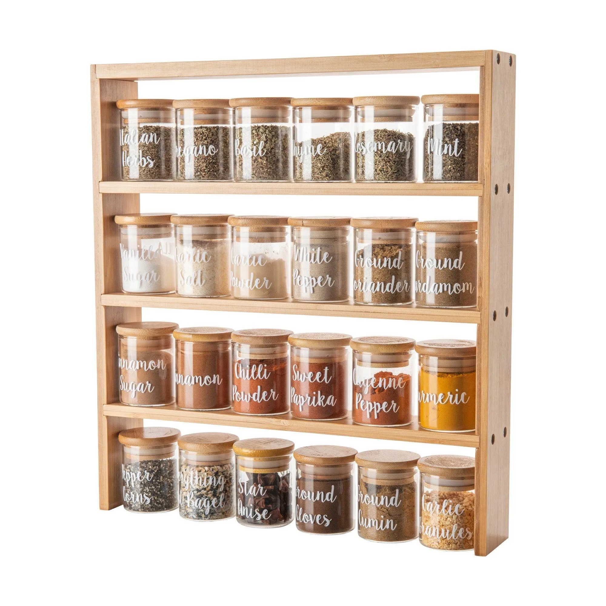 Bamboo Standing 4-Tier Shelf