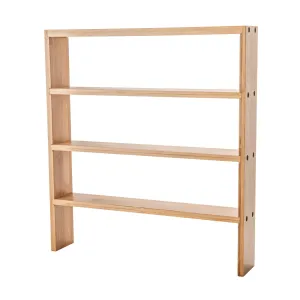 Bamboo Standing 4-Tier Shelf Figurines,Decorative Ornaments
