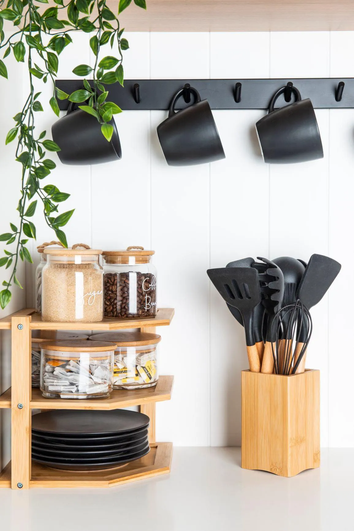 Bamboo Utensil Holder