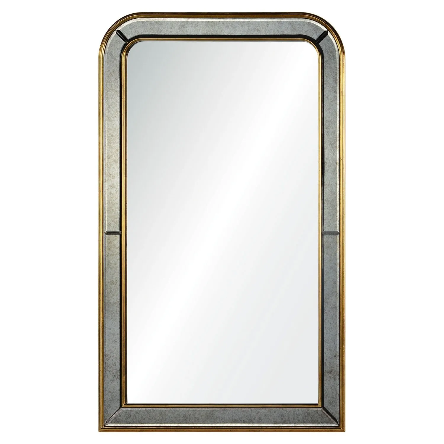 Barclay Butera Phillipe Mirror Burnished Gold Leaf Framed Wall Mirror Cutting Board,Kitchen Board