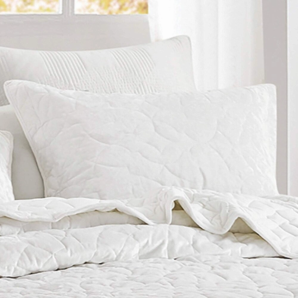 Bare Bottom Velvet Crush Sham - Farmhouse White