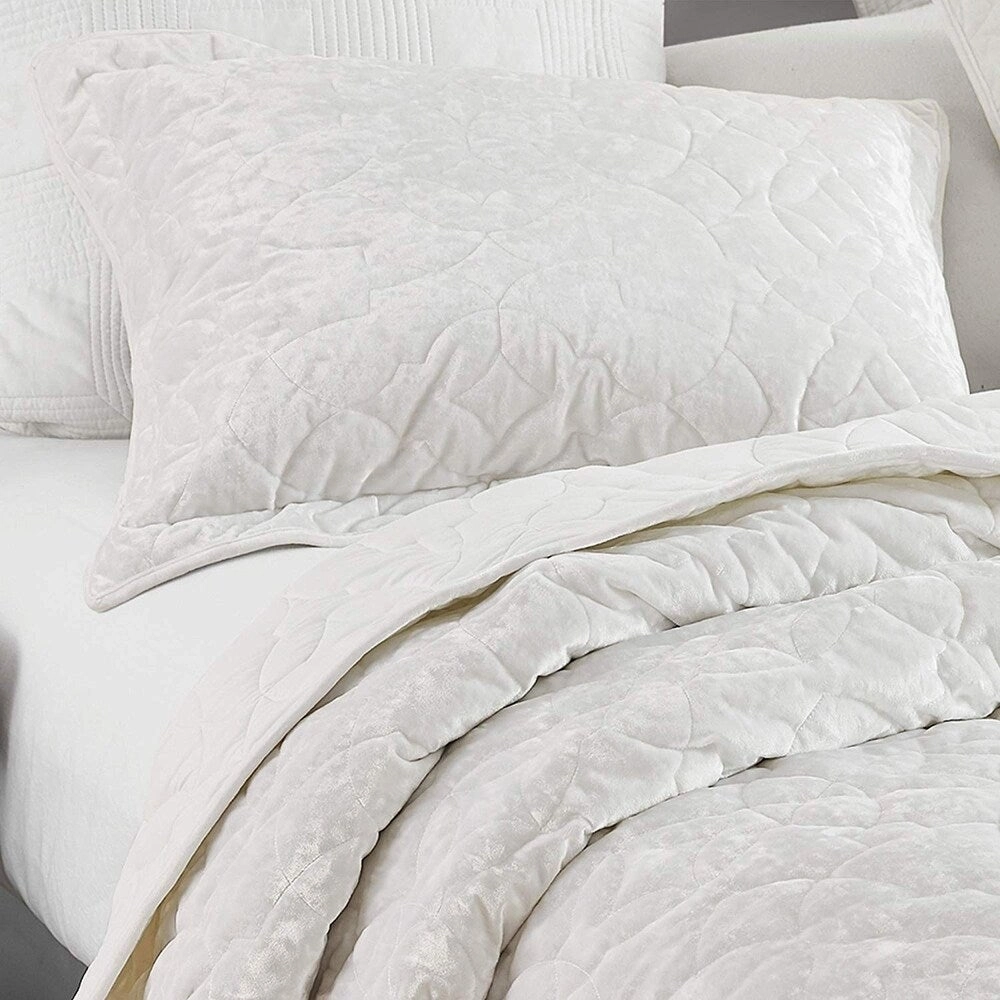 Bare Bottom Velvet Crush Sham - Farmhouse White pillowcases,cotton pillow covers,bed linen