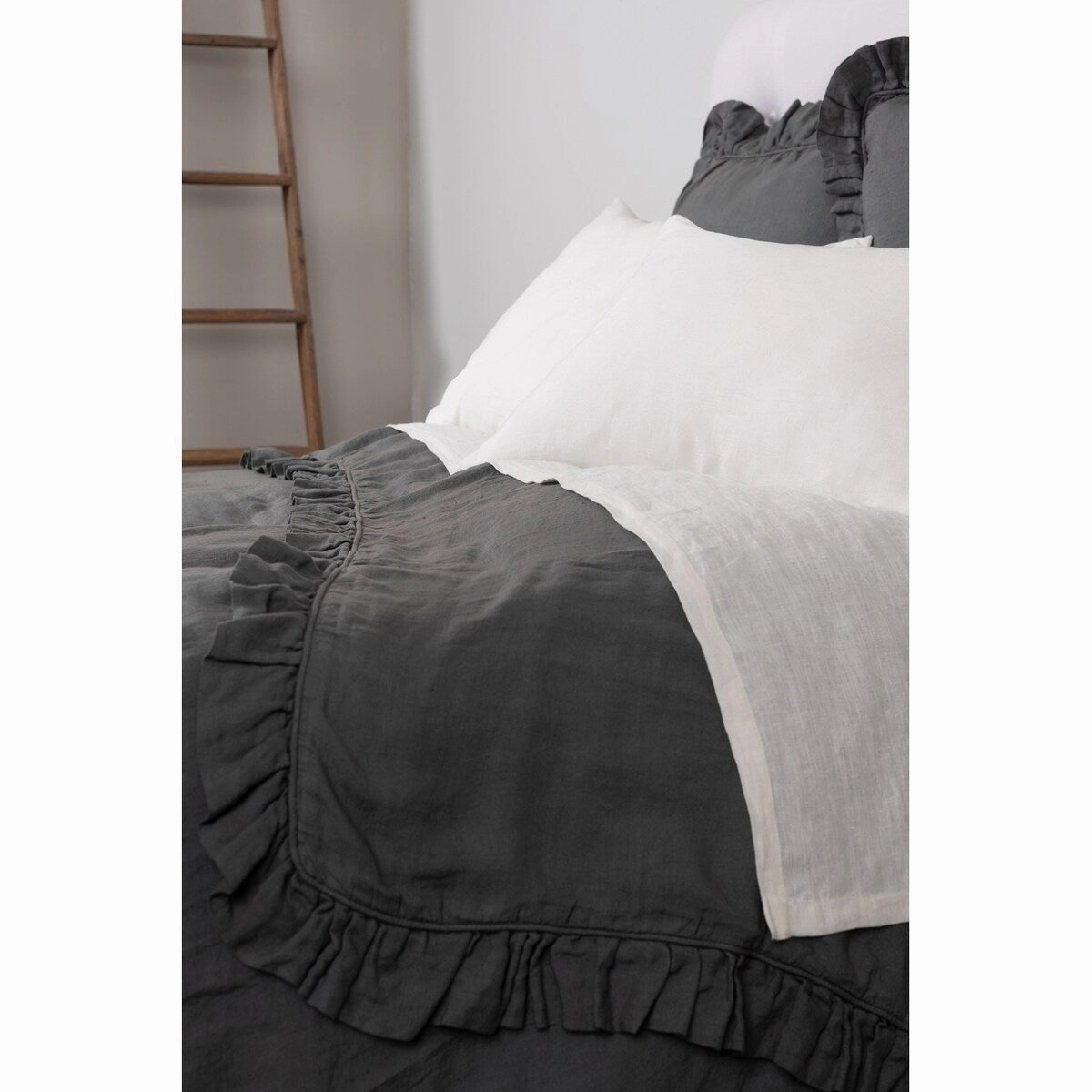 Basillo Sham, Charcoal Grey, Euro