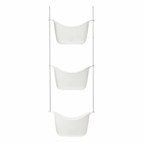 Bask Shower Caddy (Set of 3) Bath Accessories,bathroom accessories set