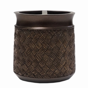 Basket Weave Resin Tooth Brush Holder- ORB Toothbrush Holder,Bathroom Organizer