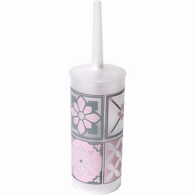 Bath Bastide Toilet Bowl Brush Holder - 3.94"L x 3.94"W x 13.78"H Toilet Brush,Bathroom Cleaner