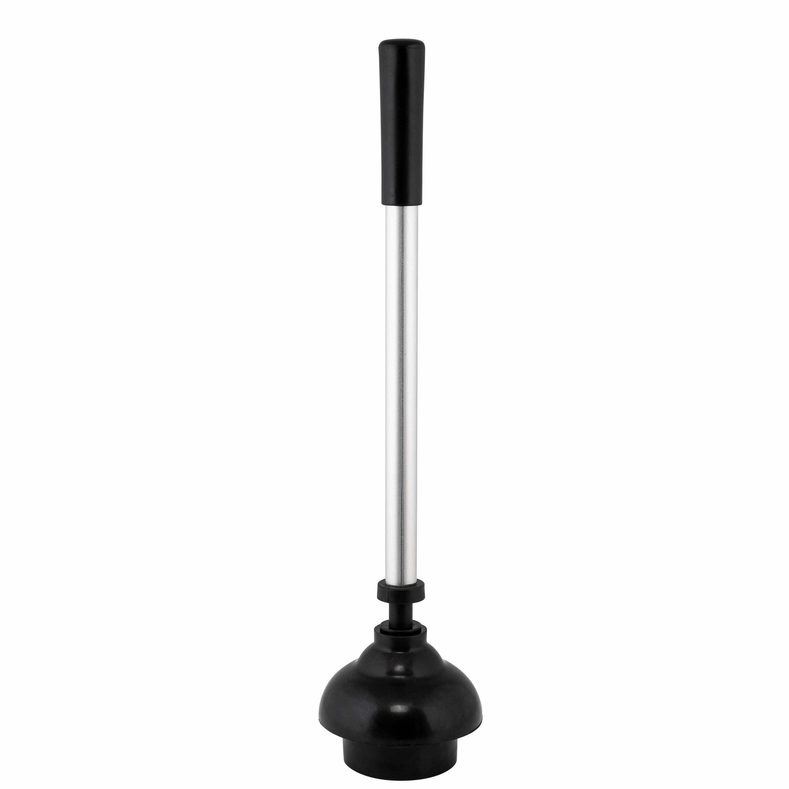 Bath Bliss 2-in-1 Toilet Brush and Plunger Set in Stainless Steel - 8.66" x 5.12" x 18.9"