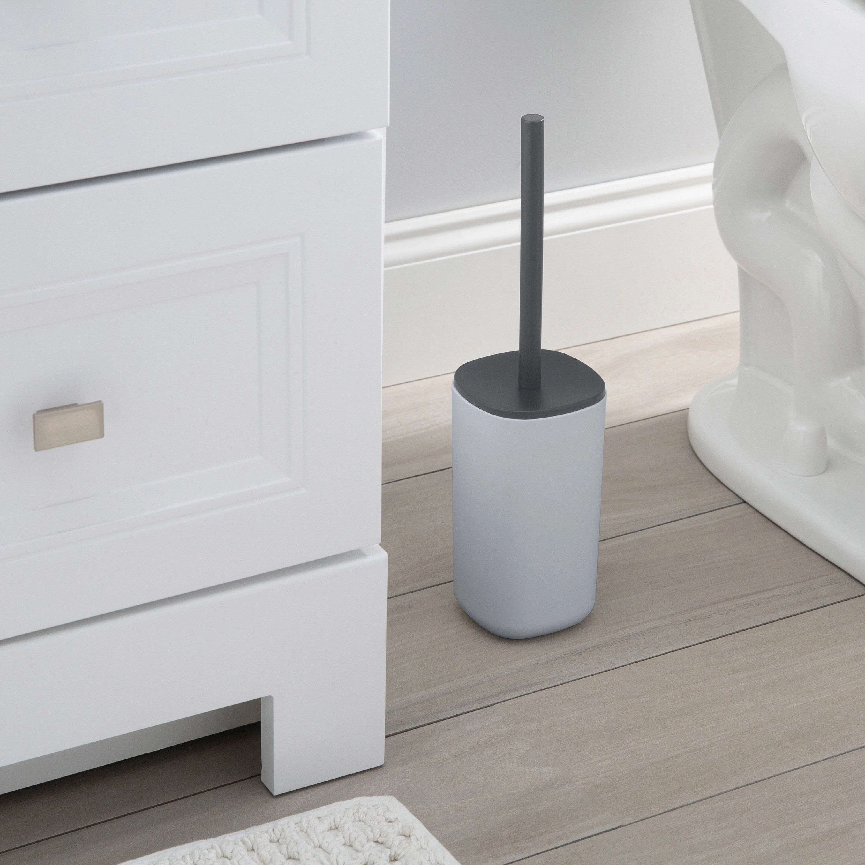 Bath Bliss 2 Pack 2 Tone Toilet Brush & Holder
