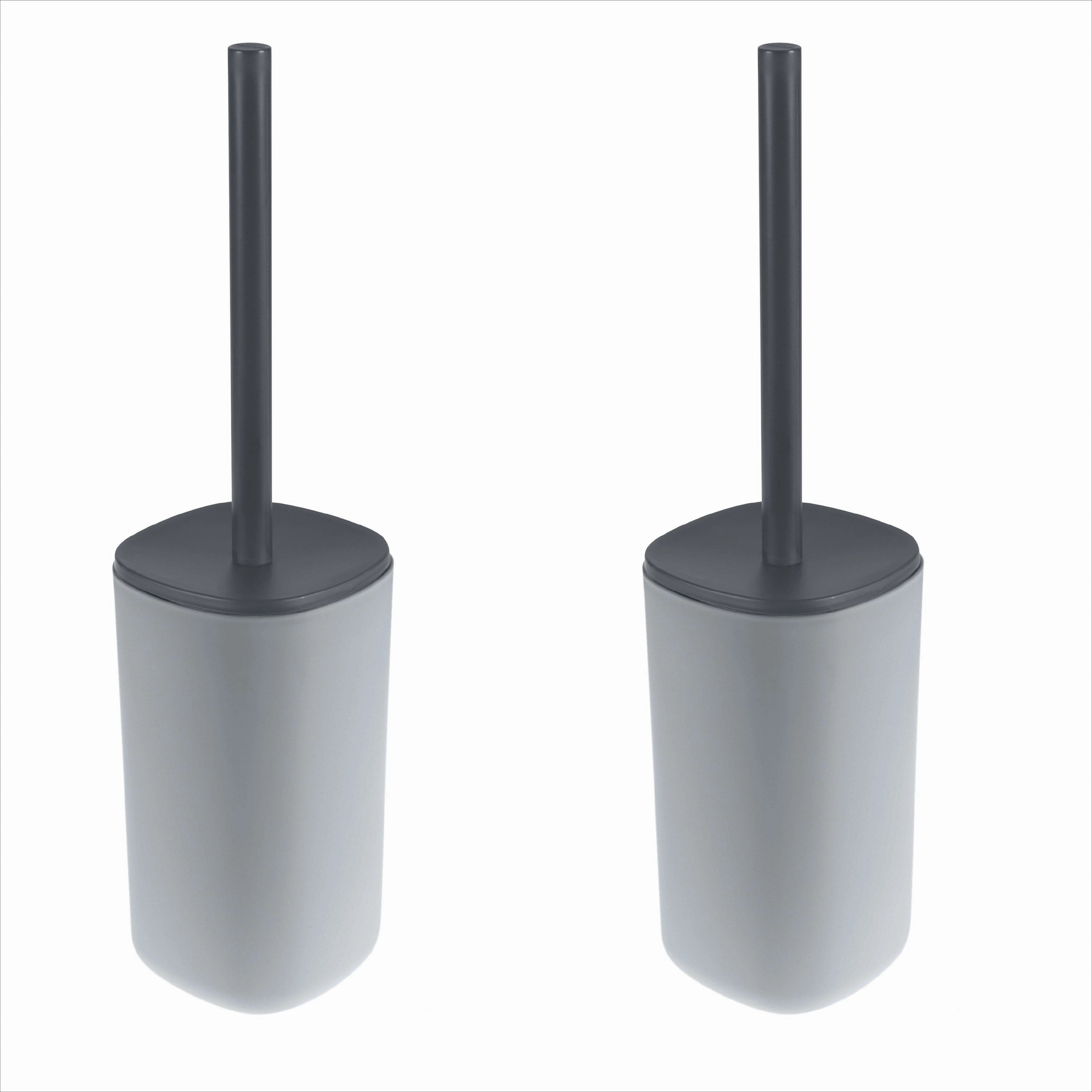 Bath Bliss 2 Pack 2 Tone Toilet Brush & Holder