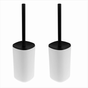 Bath Bliss 2 Pack 2 Tone Toilet Brush & Holder Toilet Brush,Bathroom Cleaner